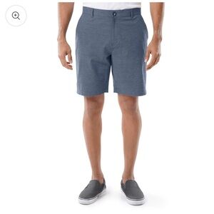 Men's Blue Performance Hybrid Short 4-Way Stretch
